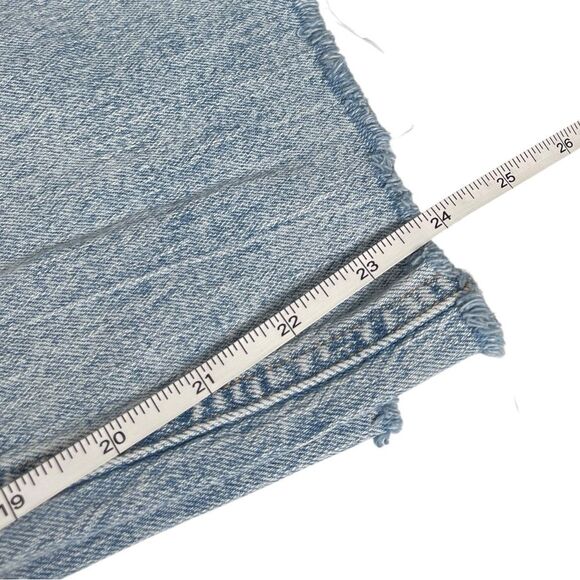 Old Navy Kicker Boot Cut Extra High Rise Distressed Blue Jeans Women’s Size 16 - Picture 7 of 7